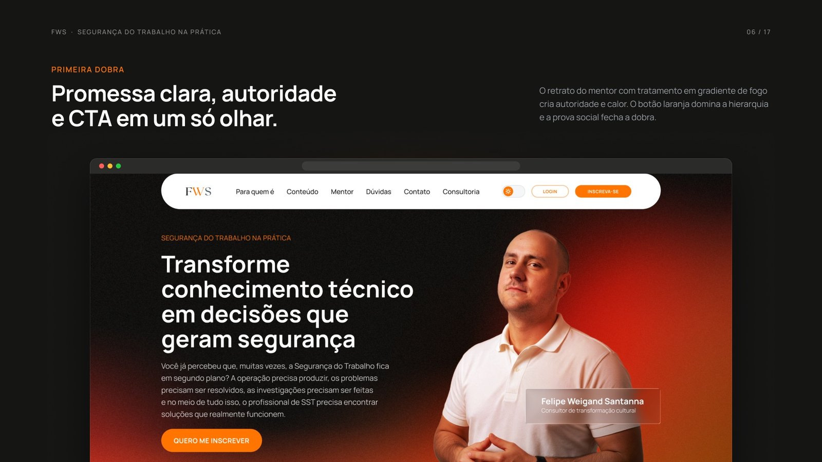 FWS — Segurança Proficiente — hero da landing page